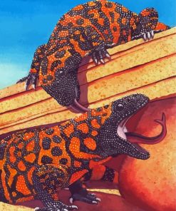 Gila Monsters paint by numbers