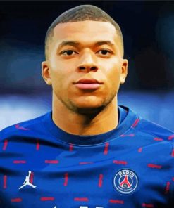 The French Footballer Kylian Mbappe paint by numbers
