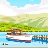 Coniston Water Illustration Paint by numbers