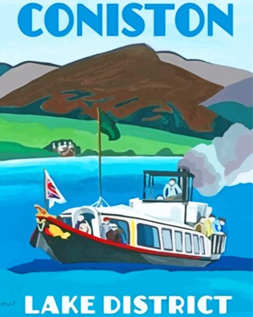 Coniston Water Poster Paint by numbers
