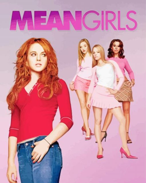 Mean Girls Movie Poster Paint by numbers