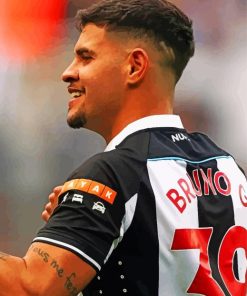 Bruno Guimaraes Football Player Paint by numbers