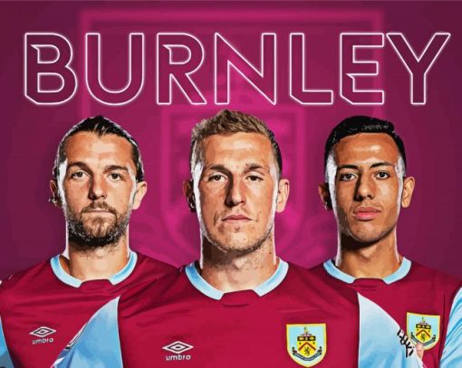 Burnley Football Players Paint by numbers