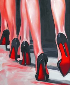 Ladies Legs With Pump Shoes Paint by numbers