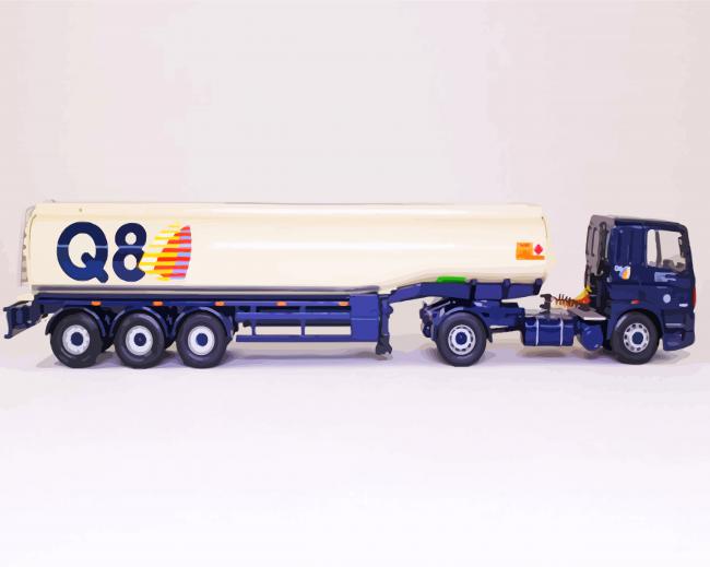Q8 Petrol Tanker Truck Paint by numbers