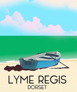 Lyme Regis Poster Paint By Numbers