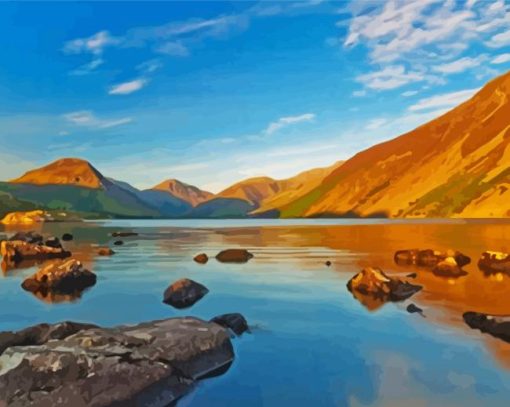 Wast Water Lake Paint By Numbers