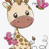 Cute Giraffe Paint By Numbers
