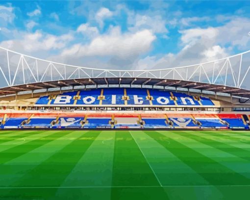 Bolton Wanderers Stadium paint by numbers