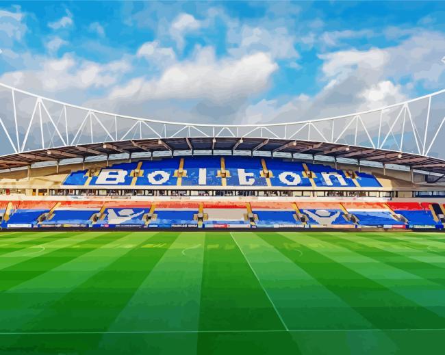 Bolton Wanderers Stadium paint by numbers