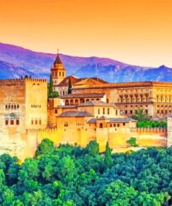 Alhambra Palace Spain Paint By Numbers