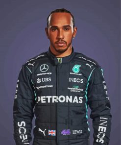 Cool Lewis Hamilton Paint By Numbers "