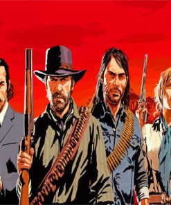 Red Dead Redemption Game Paint By Numbers