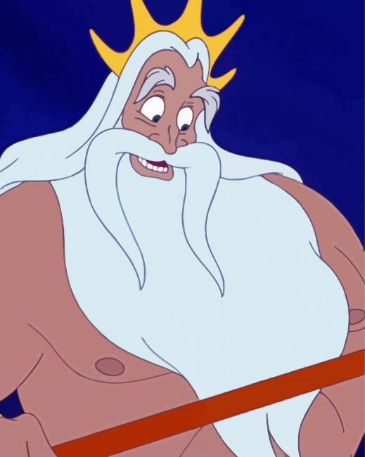 Ariel Father King Triton Paint By Numbers