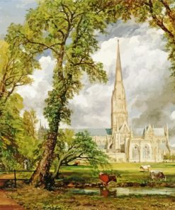 John Constable Salisbury Cathedral Paint By Numbers