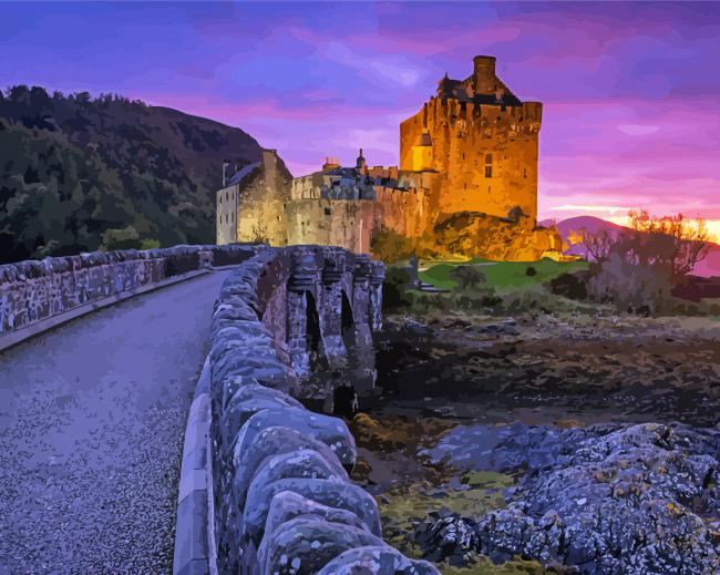 Road To Eilean Donan Paint By Numbers