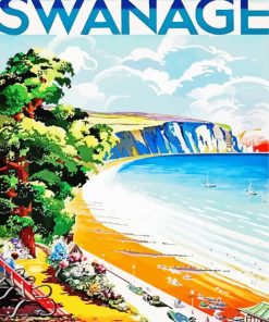 Swanage Poster Paint By Numbers
