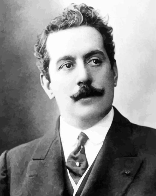 Vintage Giacomo Puccini Paint By Numbers
