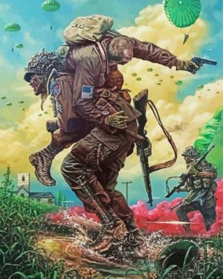 Paratroopers And Soldiers Paint By Numbers 