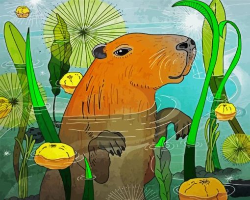 Capybara Animal Paint By Numbers