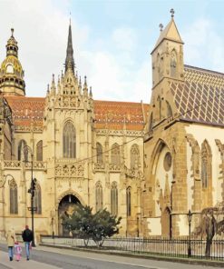 Cathedral Of St Elizabeth Kosice Slovakia Paint By Numbers