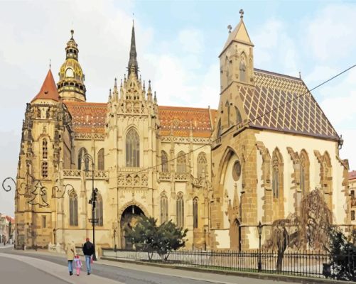 Cathedral Of St Elizabeth Kosice Slovakia Paint By Numbers