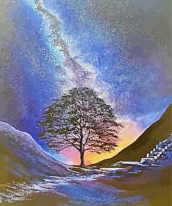 Starry Night Sycamore Gap Paint By Numbers