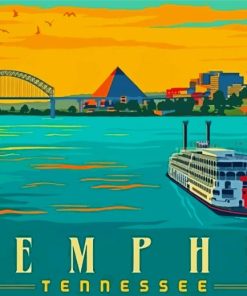 Tennessee Memphis Paint By Numbers