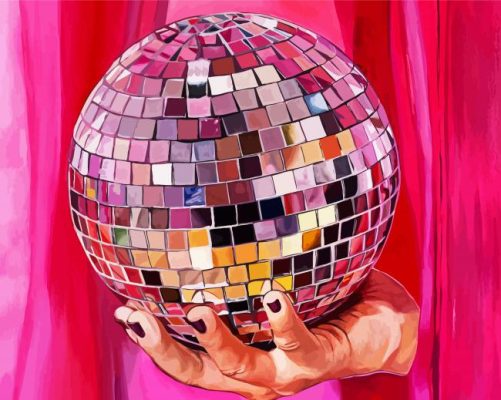 Colorful Disco Ball Paint By Numbers 