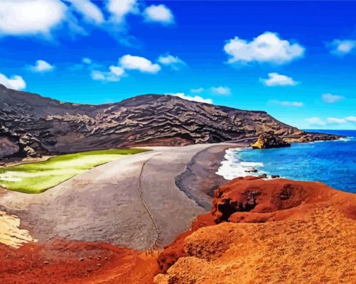 Lanzarote Seascape Paint By Numbers 