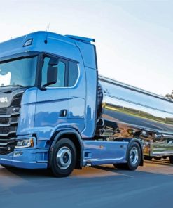Blue Scania Paint By Numbers