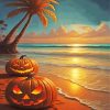 Halloween Beach Paint By Numbers