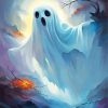 Halloween Ghost Paint By Numbers