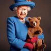 Queen Elizabeth And Baby Paddington Paint By Numbers