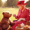 Baby Paddington And Queen Elizabeth Picnic Paint By Numbers