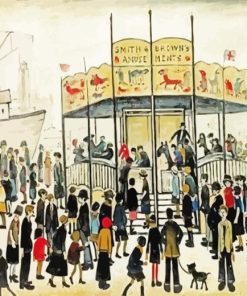 Fairground By LS Lowry Paint By Numbers