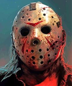 Scary Jason Voorhees Paint By Numbers