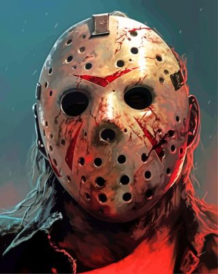 Scary Jason Voorhees Paint By Numbers 