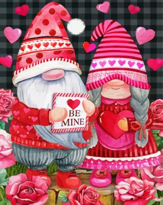 Romantic Gnomes Paint By Numbers 