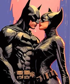 Batman And Catwoman Paint By Numbers