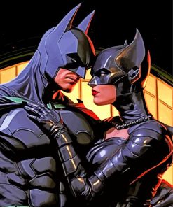 Batman And Catwoman Heroes Paint By Numbers