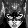 Black And White Cat Woman Paint By Numbers