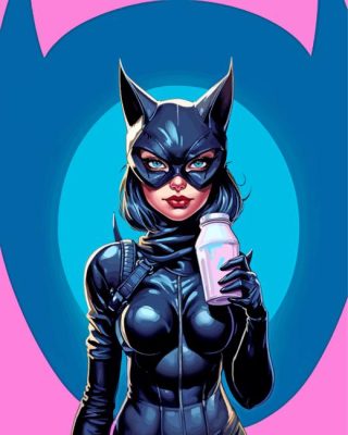 Cat Woman Art Paint By Numbers 