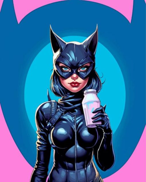 Cat Woman Art Paint By Numbers