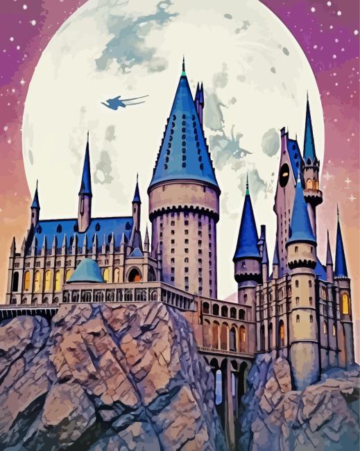 Hogwarts Harry Potter Paint By Numbers - Paint by numbers UK