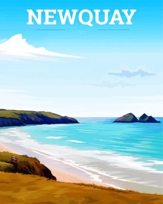 Newquay Poster Paint By Numbers