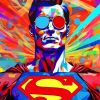 Superman Psychedelic Pop Art Paint By Numbers