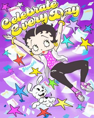 Betty Boop Celebration Paint By Numbers 