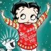 Betty Boop In Snow Paint By Numbers
