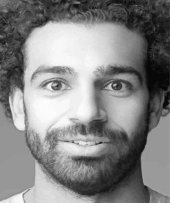 Mo Salah Black And White Paint By Numbers